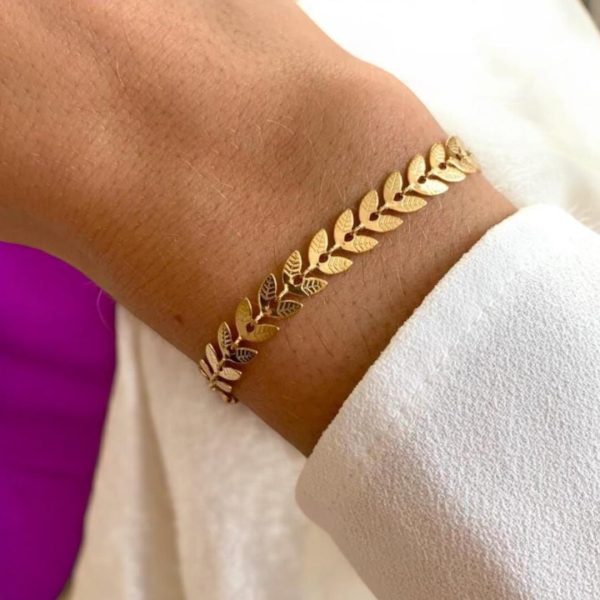 Classic Gold Bracelet | Elegant Gold-finished Bangle For Women