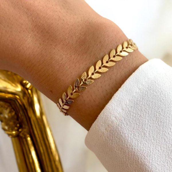 Classic Gold Bracelet | Elegant Gold-finished Bangle For Women