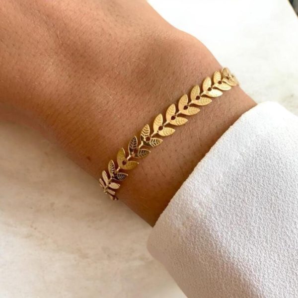 Classic Gold Bracelet | Elegant Gold-finished Bangle For Women